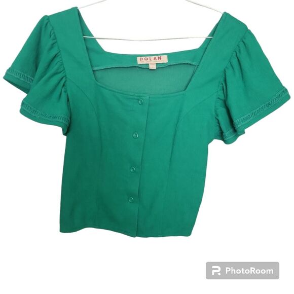 Dolan Left Coast Structured Flutter Top - S - Picture 4 of 11